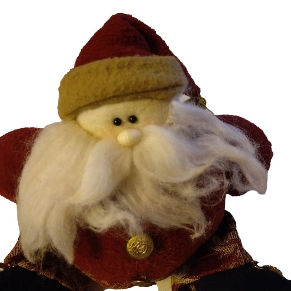 MELISSA ANN PLUSH/BEANBAG PLUSH SITTING SANTA TAPESTRY DECORATION CB2 - Picture 2 of 5